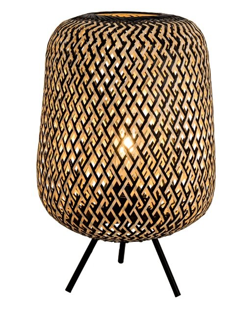 LAMPARA DE MESA DE BAMBU 1xE27 28x45cm